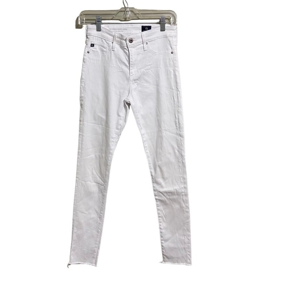AG FARRAH SKINNY ANKLE HIGH RISE WHITE RAW - Picture 2 of 5